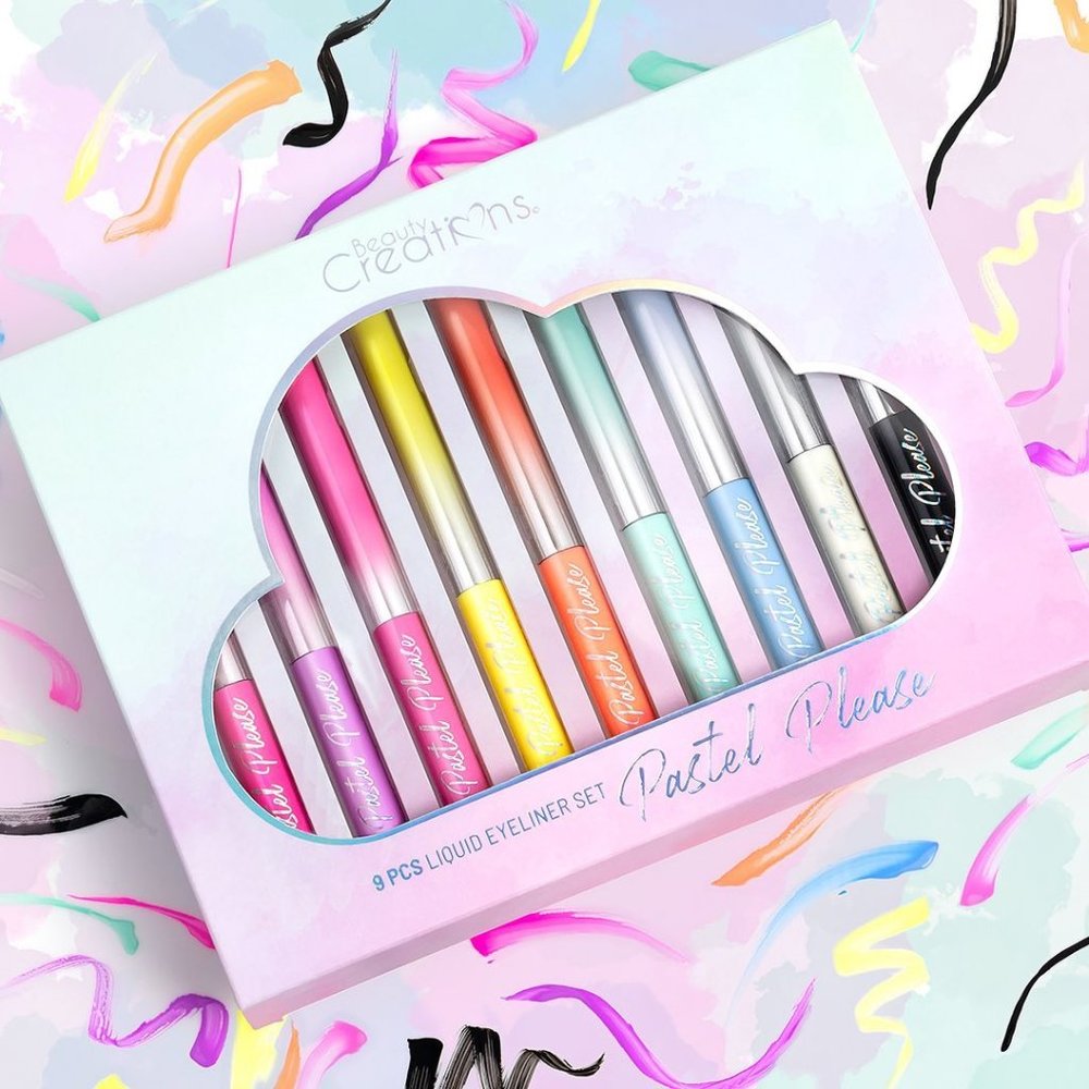 Beauty Creations 9 PCS. Liquid Eyeliner Set Pastel Please